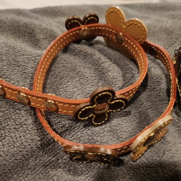 LOUIS vuitton Multicolor Vernis Double wrap Leather Bracelet FL0012 - Picture 2 of 5